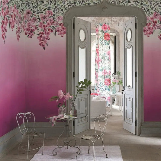Trailing Rose Wallpaper - Peony - Designers Guild - PDG656/01 - Premier Wallcovering