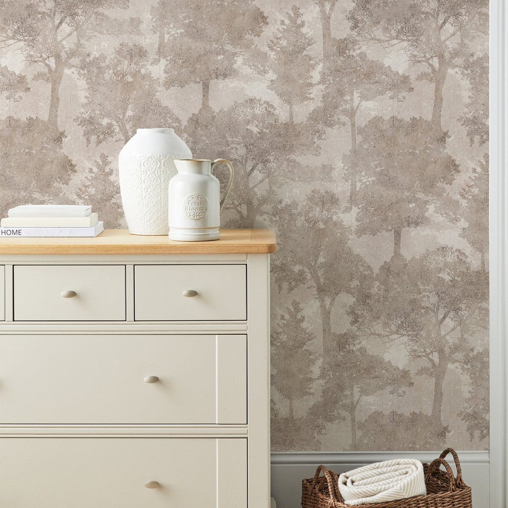 Trailing Trees Wallpaper - Neutral - Next - 128838 - Premier Wallcovering