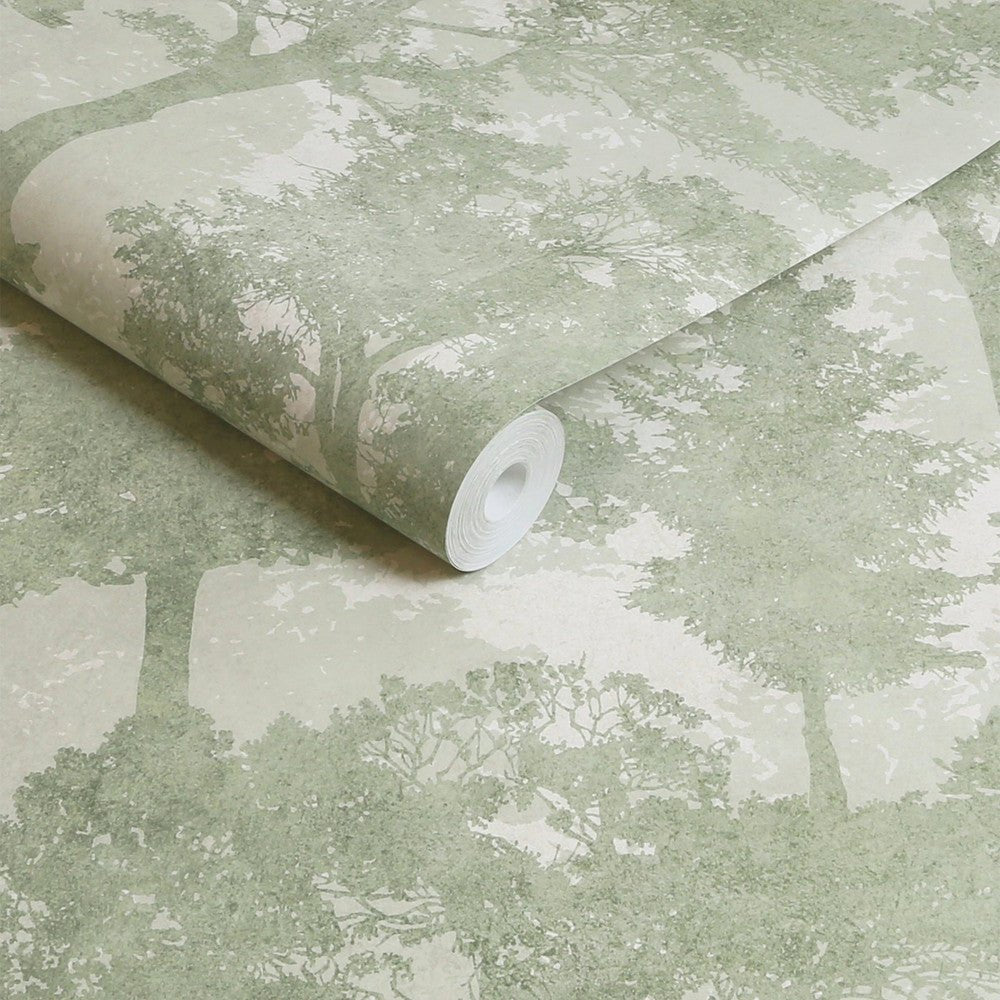 Trailing Trees Wallpaper - Sage - Next - 128841 - Premier Wallcovering