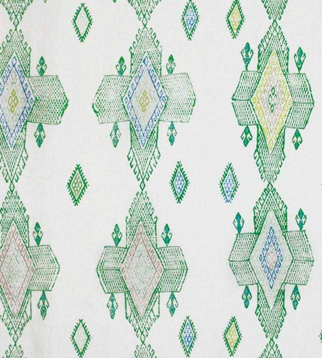 Travelling Light Fabric - Green - Christopher Farr Cloth - CF116 - 01 - Premier Wallcovering