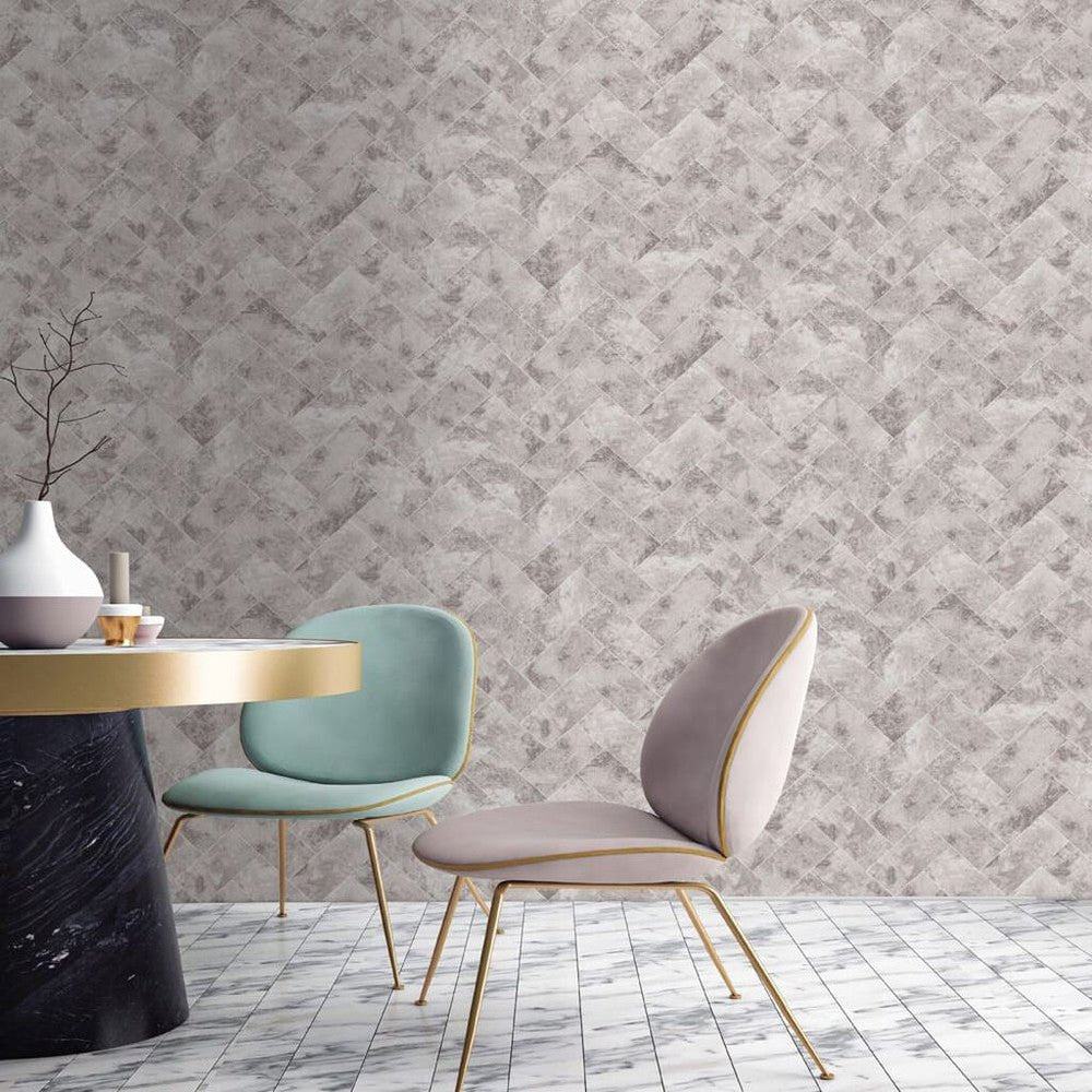 Travertino Wallpaper - Contour - 103922 - Premier Wallcovering