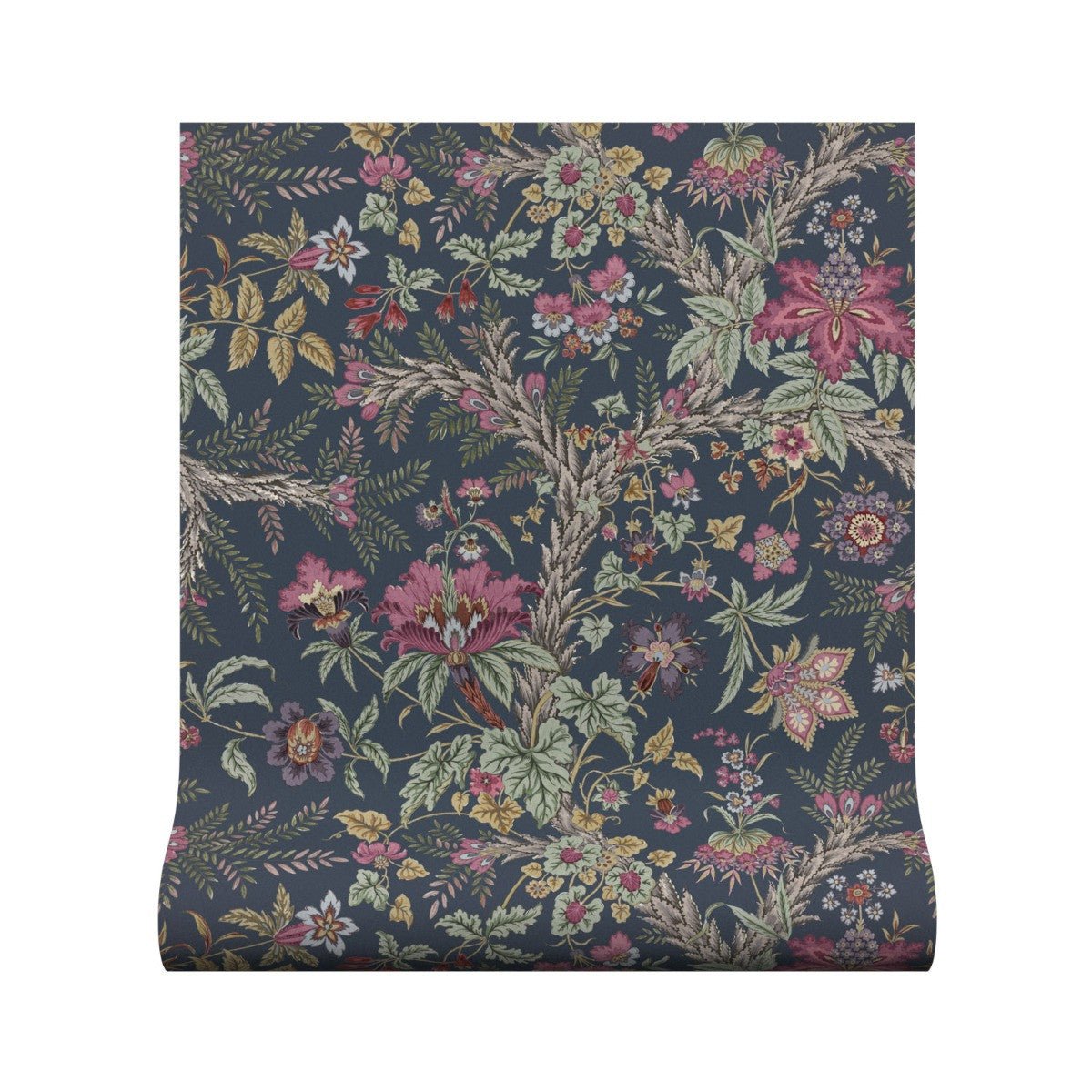 Tree Of Life Wallpaper - Navy - Warner House - Premier Wallcovering