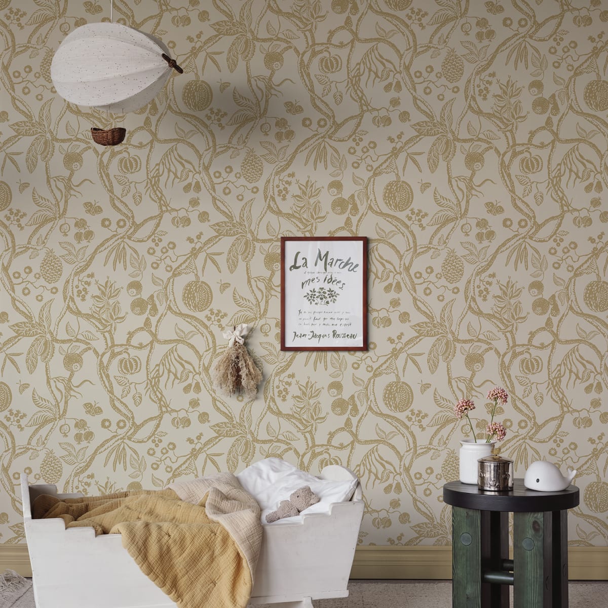 Tree of Life Wallpaper - Honey - Sandberg - S10616 - Premier Wallcovering