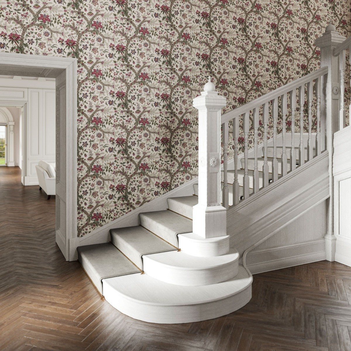 Tree Of Life Wallpaper - Sienna - Warner House - Premier Wallcovering
