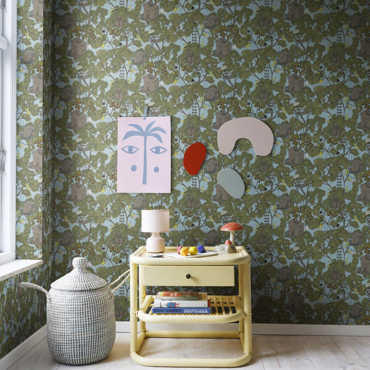 Treehouse Wallpaper - Sunshine - Rebel Walls - R18013 - Premier Wallcovering