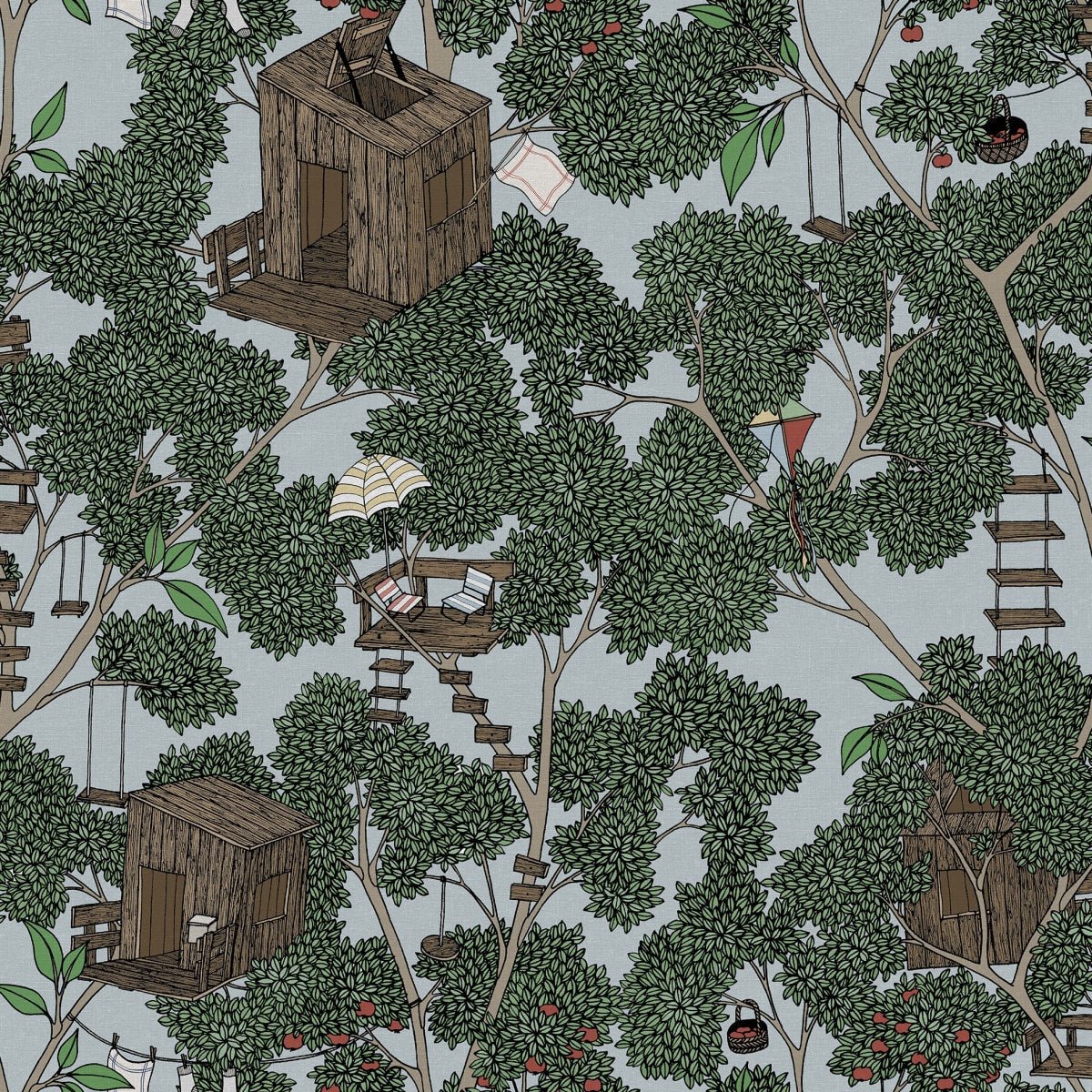 Treehouse Wallpaper - Summer - Rebel Walls - R18014 - Premier Wallcovering