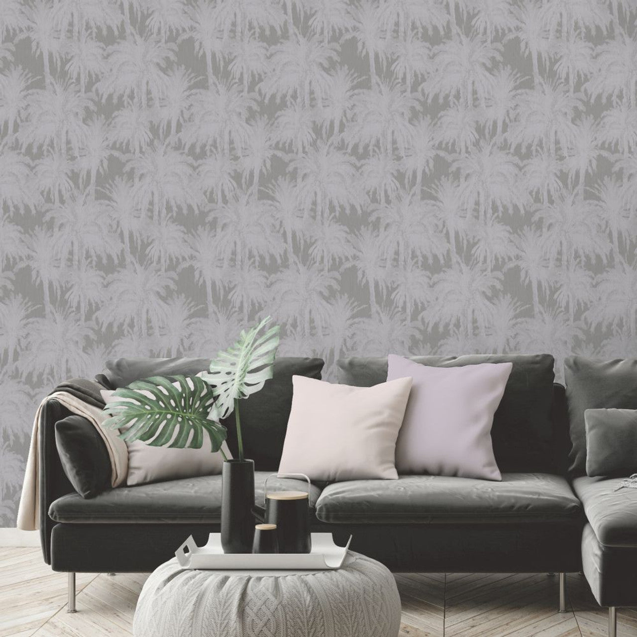 Treetops Eden Wallpaper - Grey - Ted Baker - 13057 - Premier Wallcovering