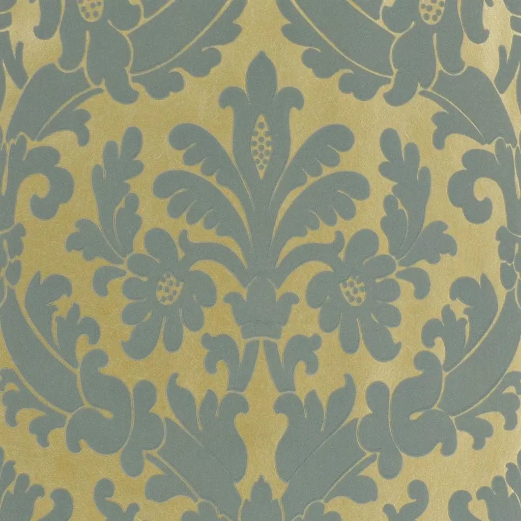 Trefoil Wallpaper - Wedgwood - Designers Guild - Royal Collection - PQ001/02 - Premier Wallcovering