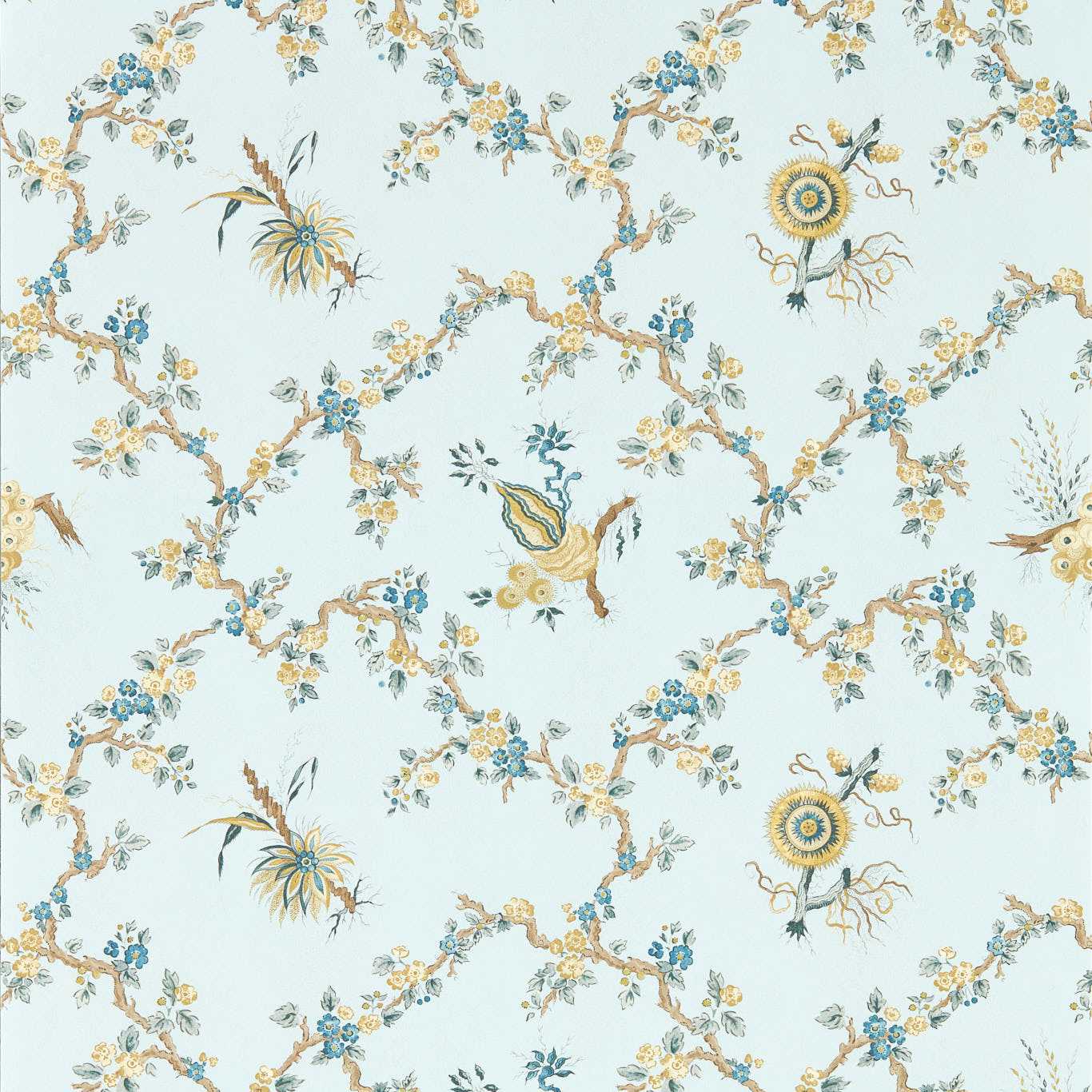 Trelliage Wallpaper - Primrose/Danbury - DGDW217322 - Sanderson - Premier Wallcovering