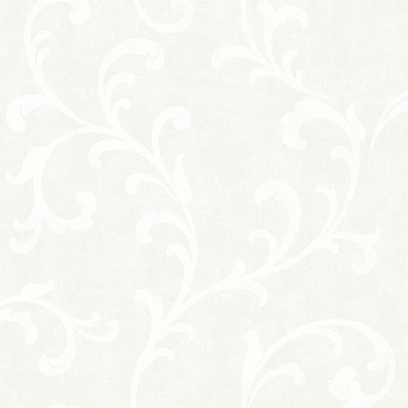 Trellis Scroll Wallpaper - White - SK Filson - DE41824 - Premier Wallcovering