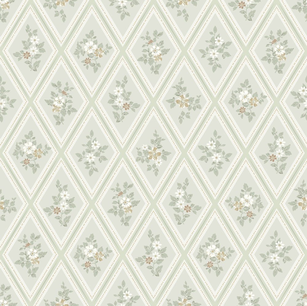 Trellis Wallpaper - Gray - Midbec - 16014 - Premier Wallcovering