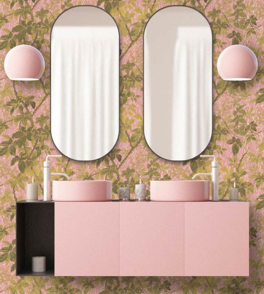 Tropic Wallpaper - Sunset Pink - Woodchip & Magnolia - WM - 316 - 01R - Premier Wallcovering