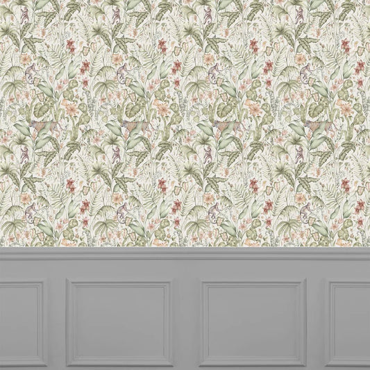 Tropical Utopia Wallpaper - Moss - Voyage Maison - TRUTOPI/WPO/MOS - Premier Wallcovering