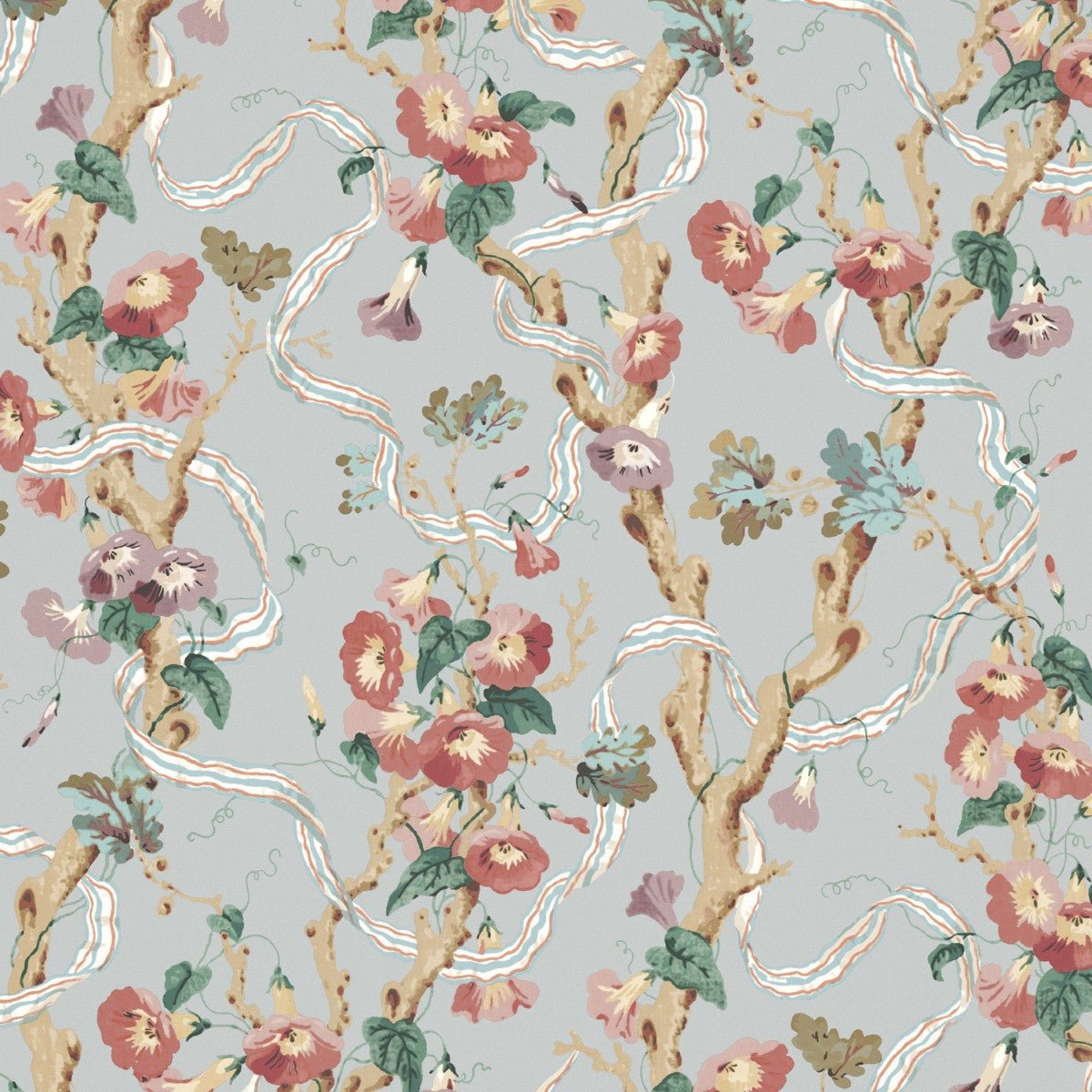 Trumpet Vine Wallpaper - Eggshell - Warner House - Premier Wallcovering