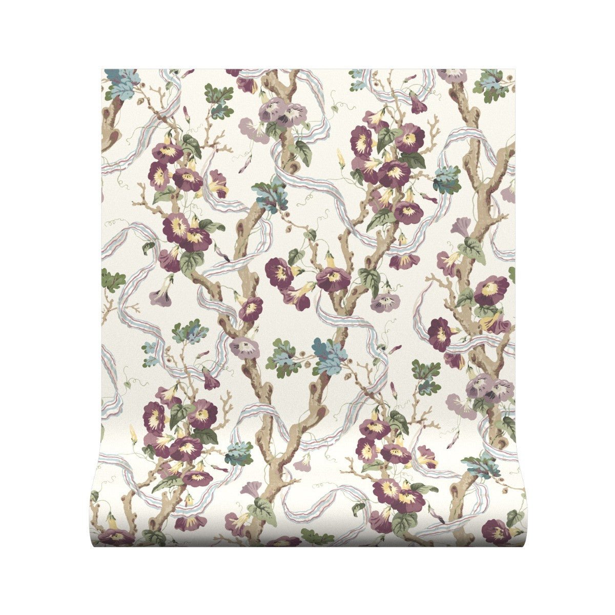 Trumpet Vine Wallpaper - Heather - Warner House - Premier Wallcovering