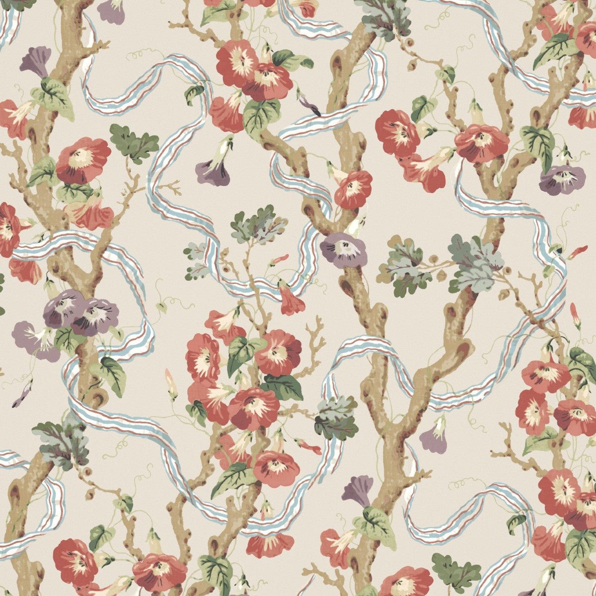 Trumpet Vine Wallpaper - Autumn - Warner House - Premier Wallcovering