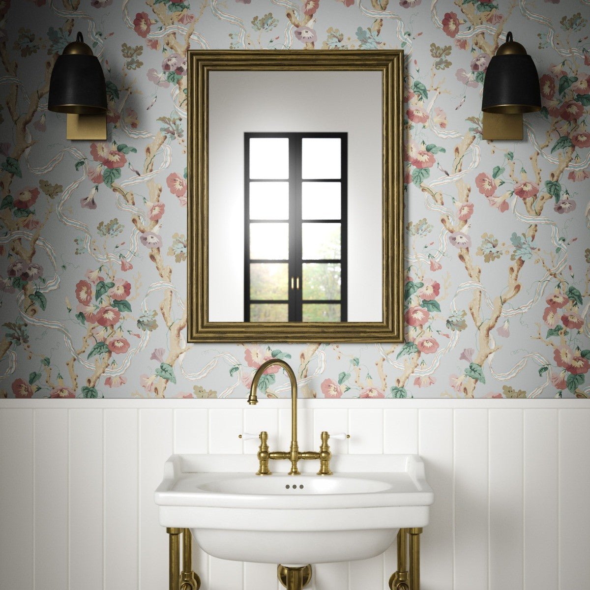 Trumpet Vine Wallpaper - Eggshell - Warner House - Premier Wallcovering