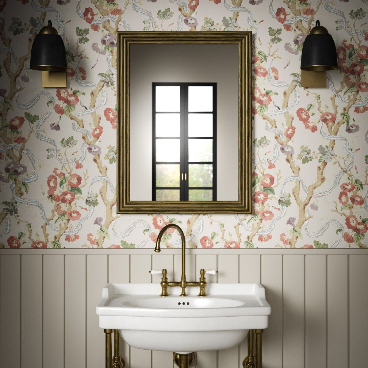 Trumpet Vine Wallpaper - Autumn - Warner House - Premier Wallcovering