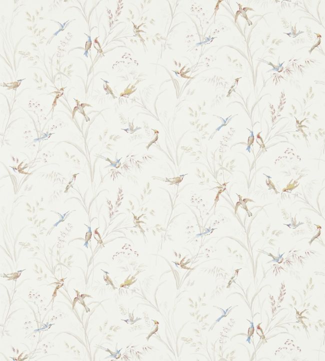 Tuileries Wallpaper - Taupe/Multi - DFAB214080 - Sanderson - Premier Wallcovering