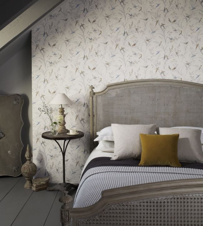 Tuileries Wallpaper - Taupe/Multi - DFAB214080 - Sanderson - Premier Wallcovering