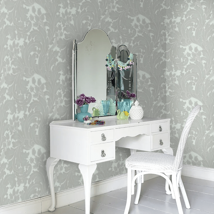 Tulip Wallpaper - Cloud - Little Greene - 0260TUCLOUD - Premier Wallcovering