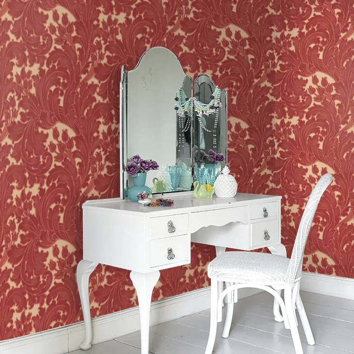 Tulip Wallpaper - Theatre - Little Greene - 0260TUTHEAT - Premier Wallcovering