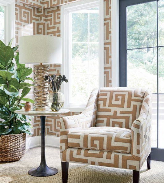 Tulum Wallpaper - Navy - Thibaut - T13225 - Premier Wallcovering