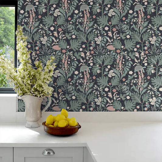 Turgras Wallpaper - Midnight - Boråstapeter - 2090 - Premier Wallcovering