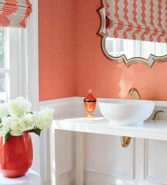 Turini Dots Wallpaper - Plum - Thibaut - T2964 - Premier Wallcovering