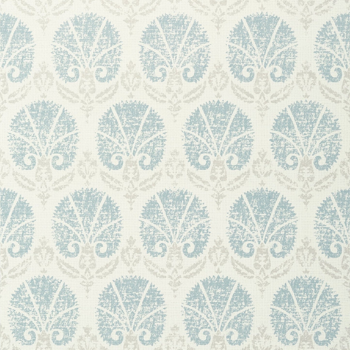 Turkish Damask Wallpaper - Aqua - Thibaut - T72612 - Premier Wallcovering