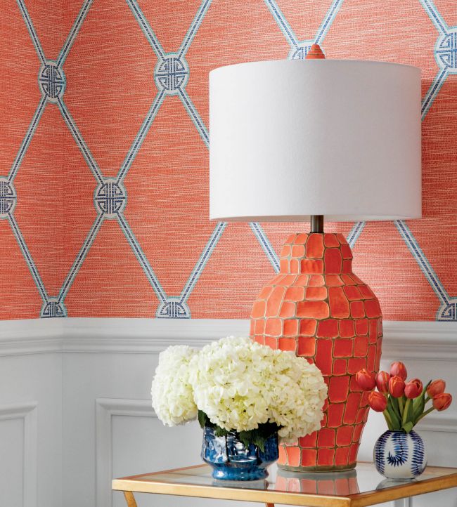 Turnberry Trellis Wallpaper - Neutral - Thibaut - T13349 - Premier Wallcovering