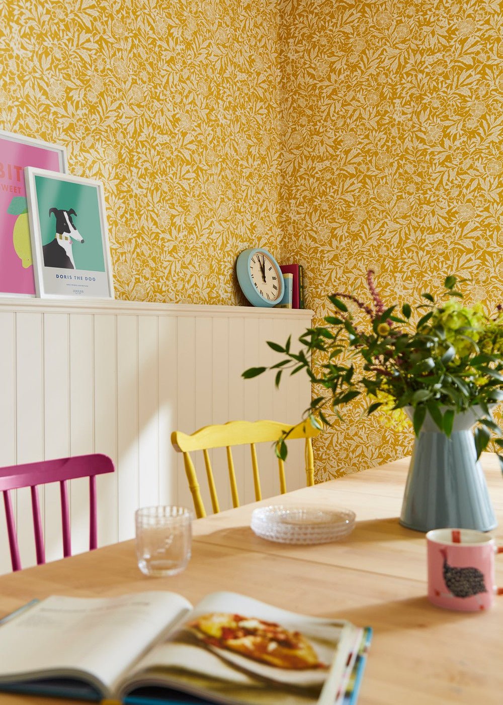 Twilight Ditsy Wallpaper - Antique Gold - Joules - 118542 - Premier Wallcovering