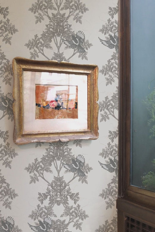 Two In A Bush Wallpaper - Grey - Timorous Beasties - HRN/TWB/4008/01 - Premier Wallcovering