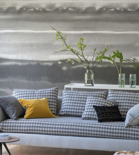 Ukiyoe Wallpaper - Graphite - PDG1044/02 - Designers Guild - Premier Wallcovering