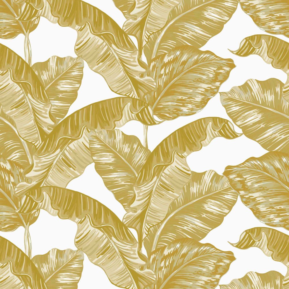 Under The Banana Tree Wallpaper - Mustard - Lust Home - LH900005 - Premier Wallcovering