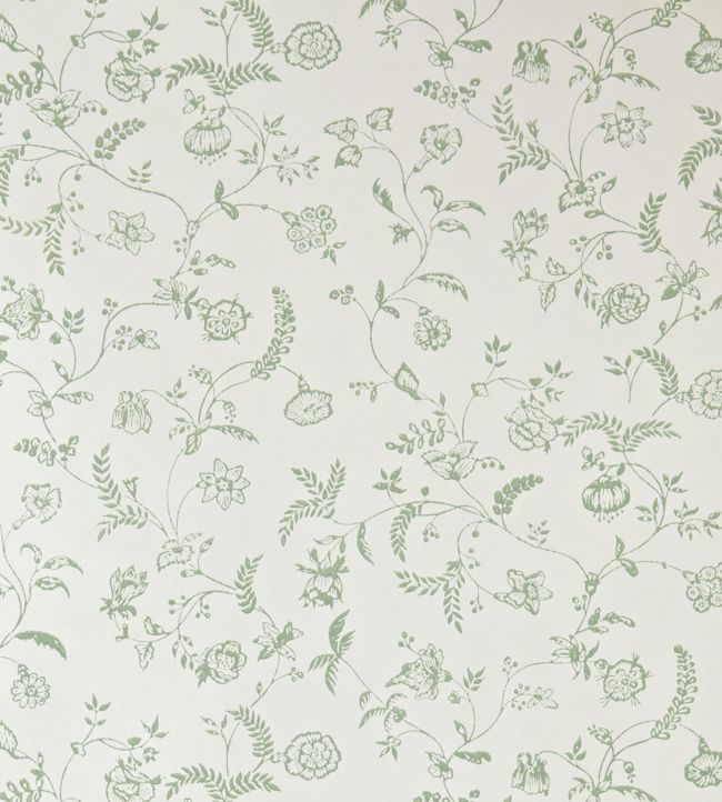 Uppark Wallpaper - Suffield Green - 549 - Farrow & Ball - Premier Wallcovering