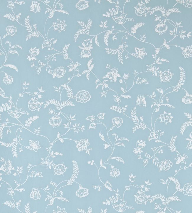 Uppark Wallpaper - Blue - 553 - Farrow & Ball - Premier Wallcovering
