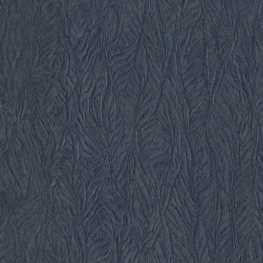 Utopia Leaf Emboss Wallpaper - Blue - Galerie - G67812 - Premier Wallcovering