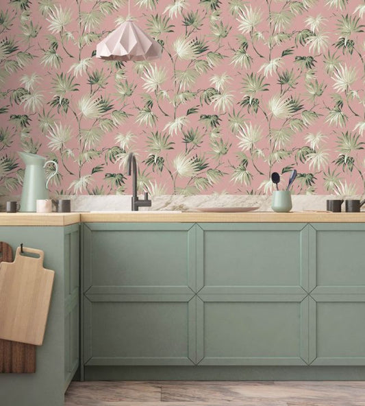 Va Va Frome Wallpaper - Powder Pink - Woodchip & Magnolia - WM - 225R - Premier Wallcovering