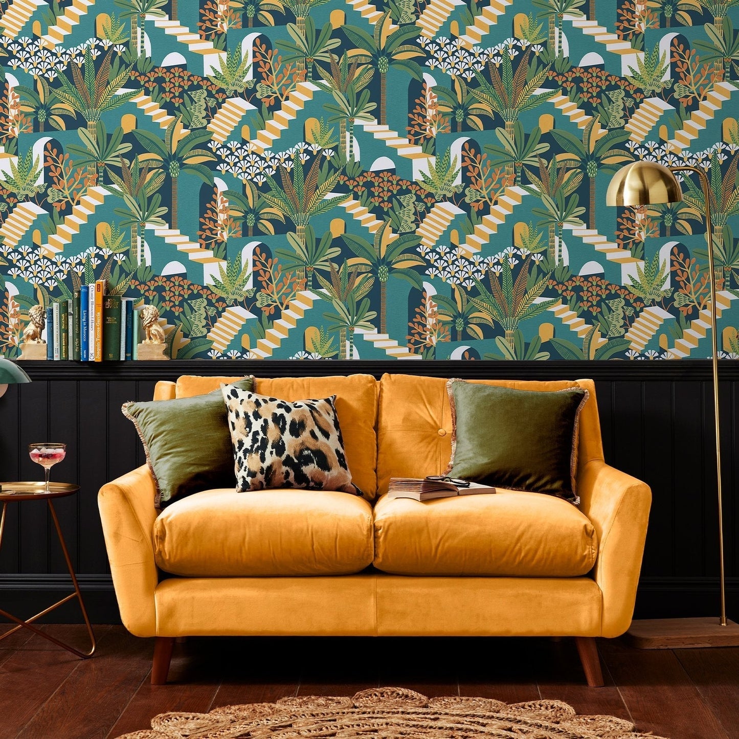 Vacay Wallpaper - Tropical Night - Envy - 122365 - Premier Wallcovering