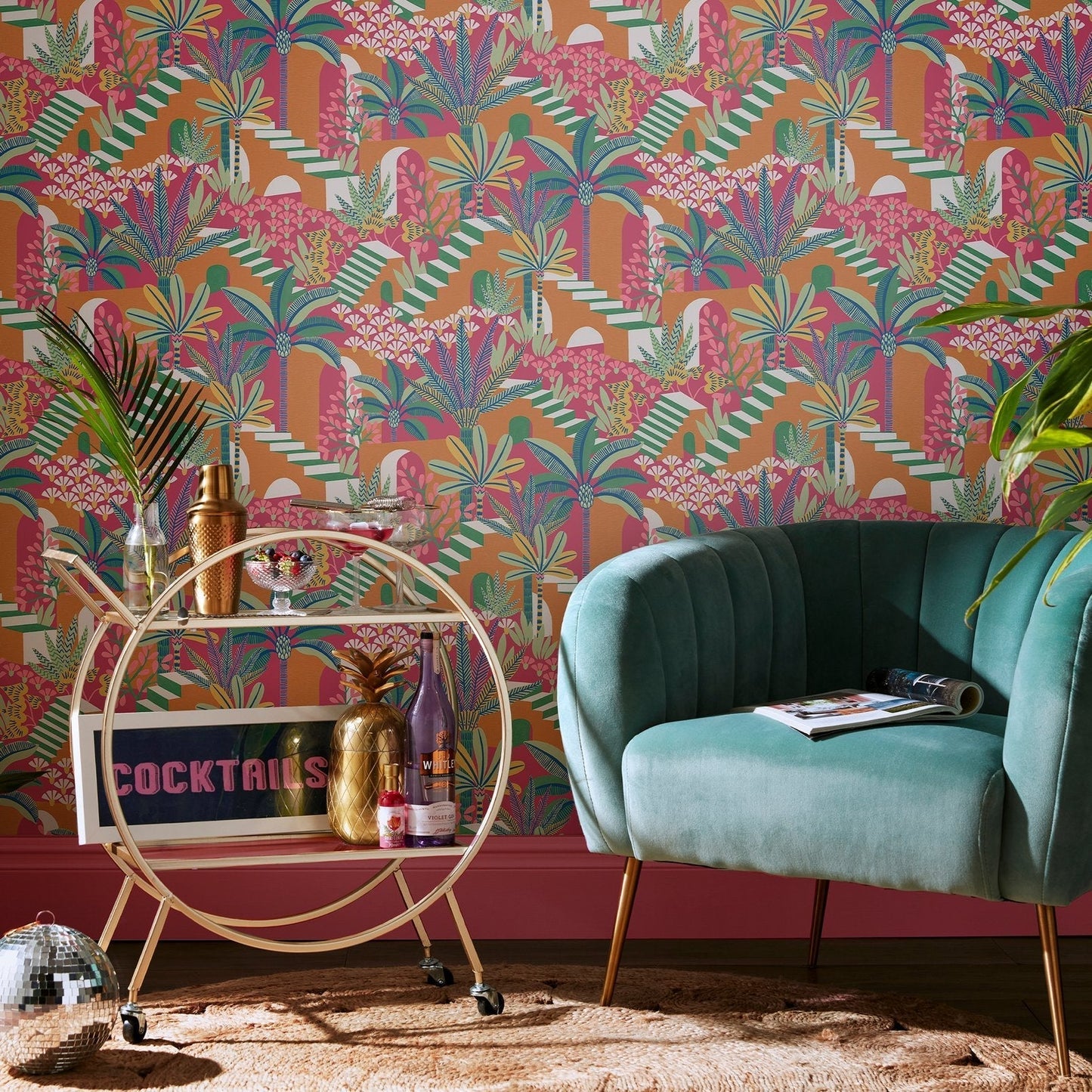 Vacay Wallpaper - Summer Heat - Envy - 122366 - Premier Wallcovering