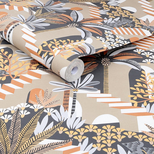 Vacay Wallpaper - Ochre - Envy - 122363 - Premier Wallcovering