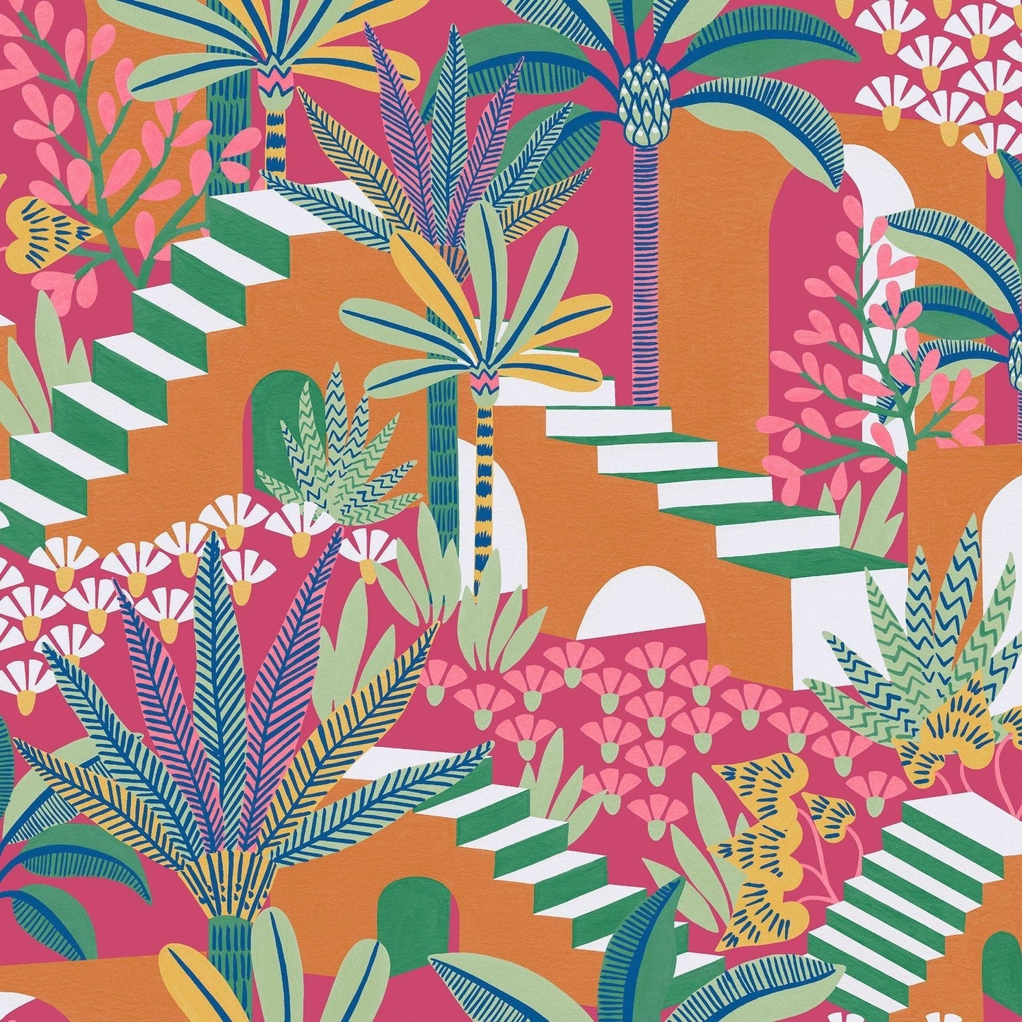 Vacay Wallpaper - Summer Heat - Envy - 122366 - Premier Wallcovering