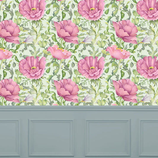 Valeria Wallpaper - Sage - Voyage Maison - VALERIA/WPO/SAG - Premier Wallcovering