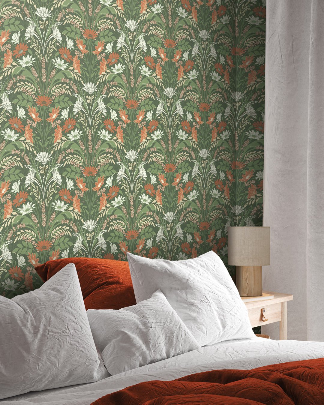 Värmdö Wallpaper - Green - Midbec - 24117 - Premier Wallcovering