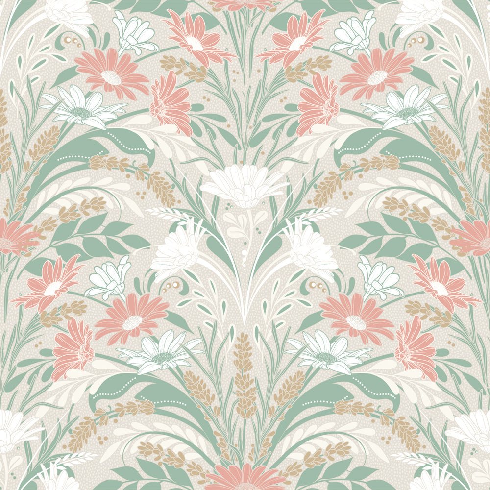 Värmdö Wallpaper - Beige/Gray - Midbec - 24119 - Premier Wallcovering