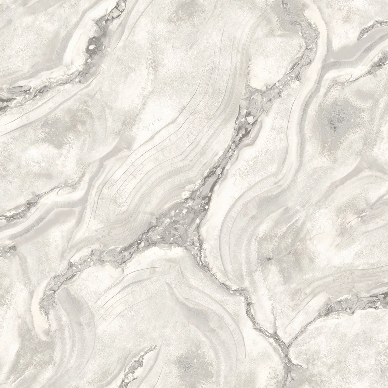 Vasari Marble Wallpaper - Grey - Rasch - 529463 - Premier Wallcovering