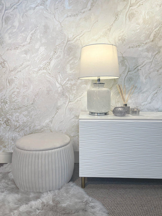 Vasari Marble Wallpaper - Natural & Rust - Rasch - 529418 - Premier Wallcovering