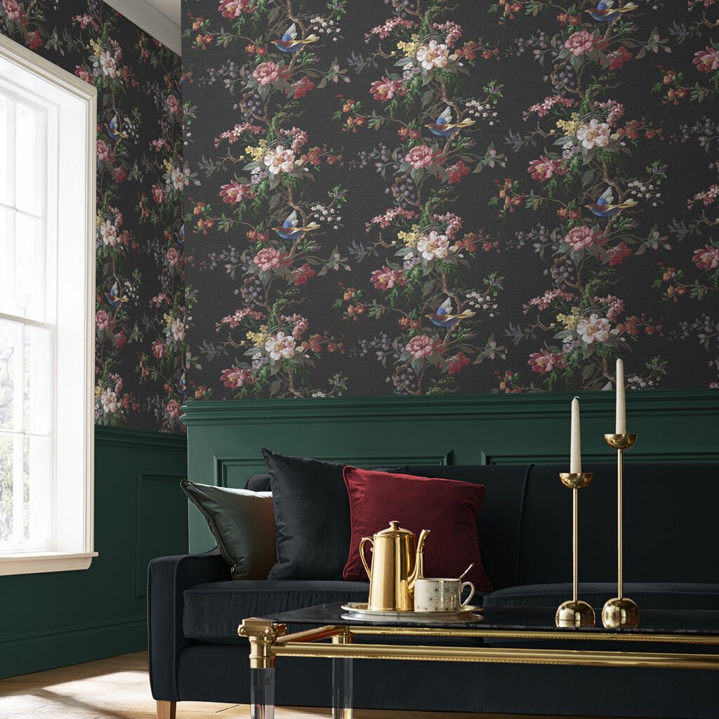 Venetian Wallpaper - Noir - Graham & Brown - 107876 - Premier Wallcovering