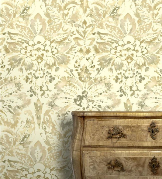 Venezia Wallpaper - Ivory - Madeaux - W2800 - 01 - Premier Wallcovering